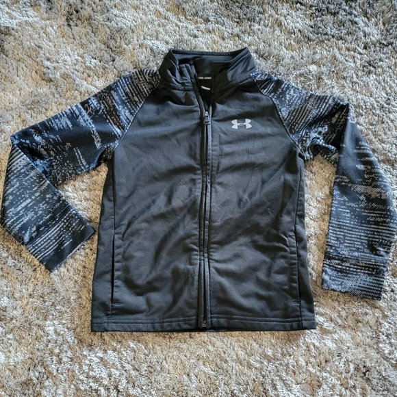 Under Armour Other - Under Armour Boys Athletic Jacket Black Grey Size 6